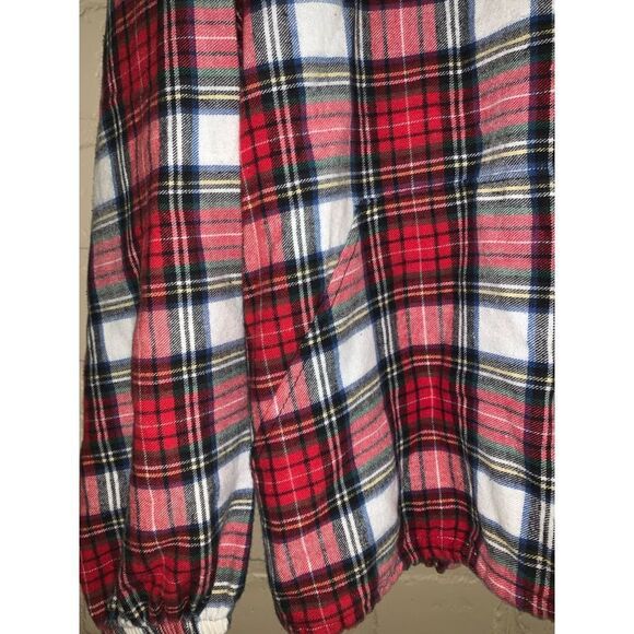 Vintage 90’s Oversized Hooded Flannel Large - Picture 6 of 10